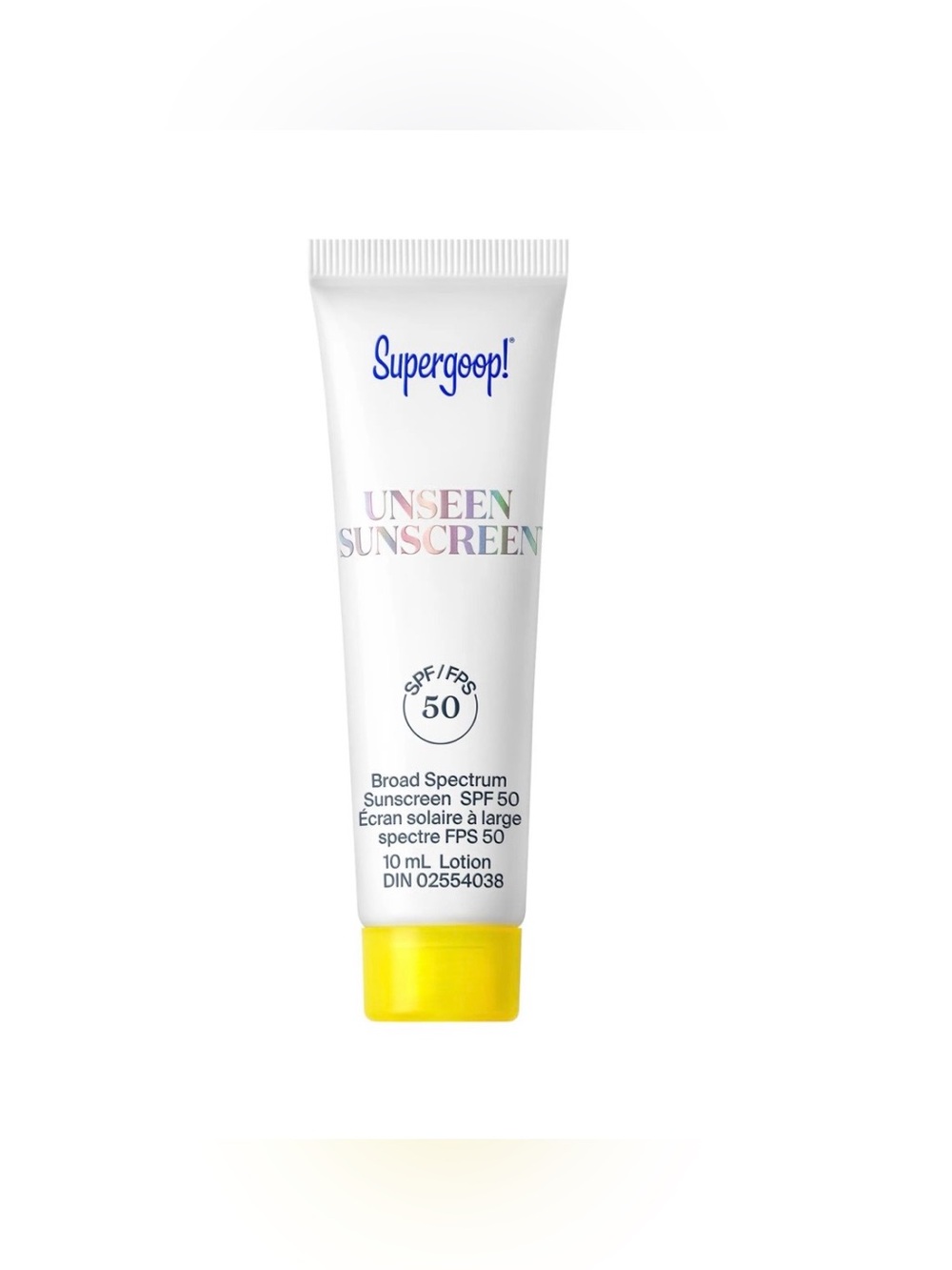 🌸SUPERGOOP! Unseen Broad Spectrum Sunscreen SPF 50 Deluxe Mini 10 mL